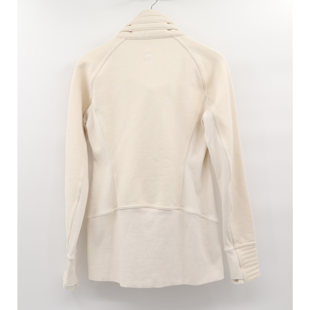 Lululemon Radiant Jacket II Sz 8 Light Cream Off White Granola Sporty - Picture 2 of 8